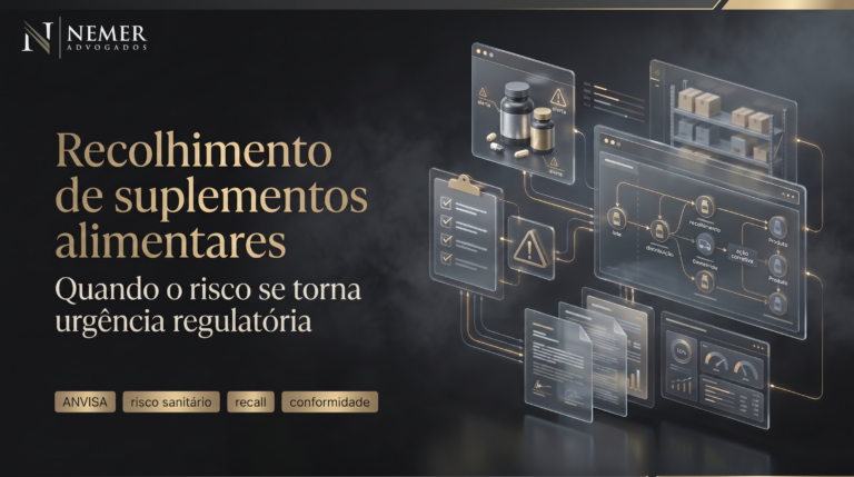 Quando o recolhimento de suplementos alimentares deixa de ser risco e passa a ser urgência regulatória